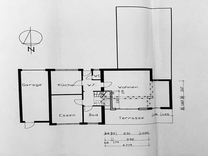 Erdgeschoss Neubau